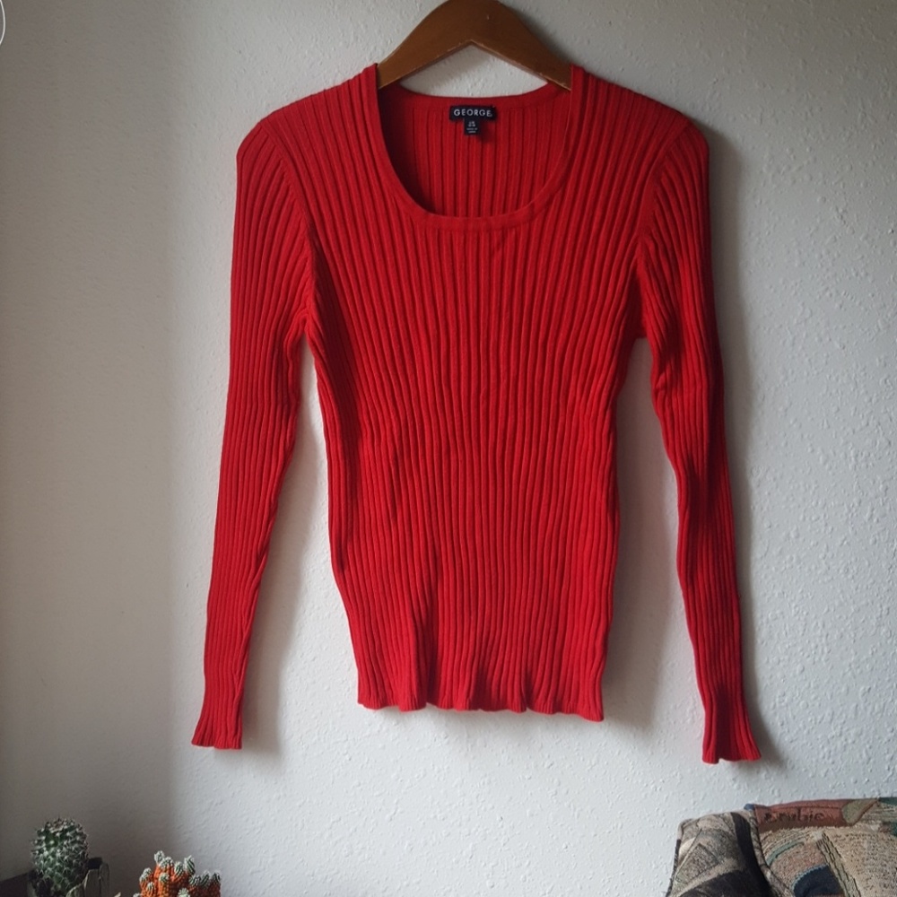 🌿George Ribbed Form Fit Long Sleeve - Picture 2 of 6